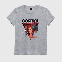 Футболка хлопковая женская Jesse Faden art, цвет: меланж