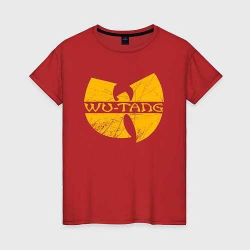 Женская футболка Wu scratches logo / Красный – фото 1