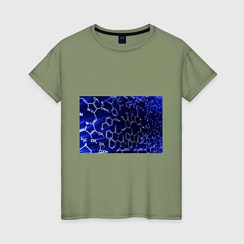 Женская футболка Графическая химия / Авокадо – фото 1