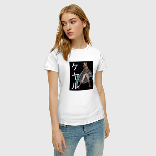 Женская футболка Грозный Кэяру / Белый – фото 3