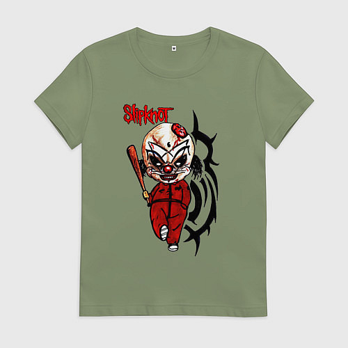 Женская футболка Slipknot fan / Авокадо – фото 1