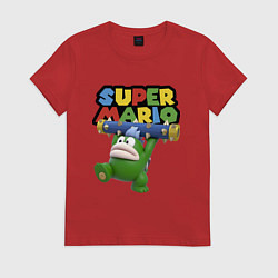 Футболка хлопковая женская Super Mario - Spike - Character, цвет: красный