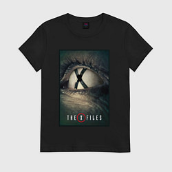 Футболка хлопковая женская X - Files poster, цвет: черный