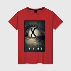 Футболка хлопковая женская X - Files poster, цвет: красный