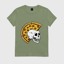 Футболка хлопковая женская Ниндзя черепахи, цвет: авокадо