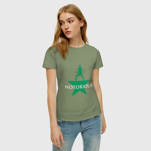 Женская футболка Notorious Star / Авокадо – фото 3