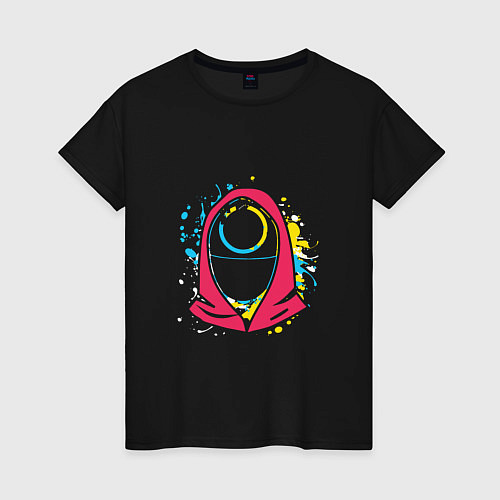 Женская футболка Squid game colors / Черный – фото 1