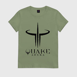 Футболка хлопковая женская Quake III arena, цвет: авокадо