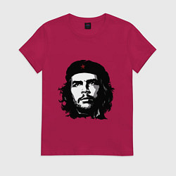 Футболка хлопковая женская Ernesto Che Guevara, цвет: маджента