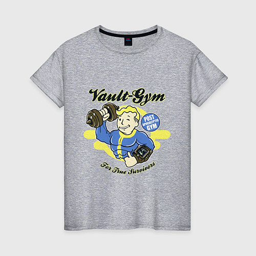 Женская футболка Vault GYM - for true survivors / Меланж – фото 1