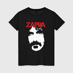 Футболка хлопковая женская Frank Zappa, цвет: черный