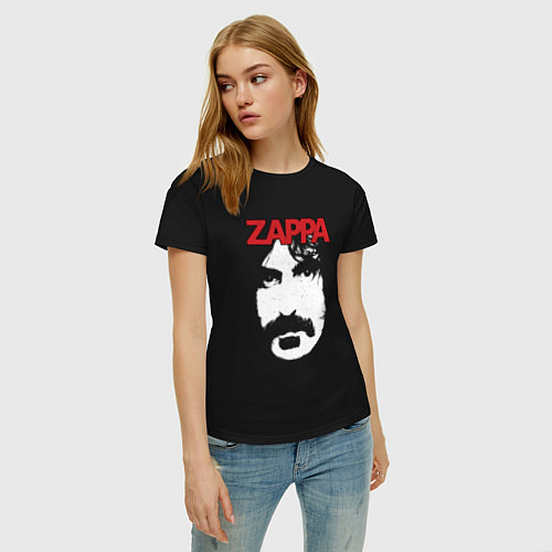 Женская футболка Frank Zappa / Черный – фото 3