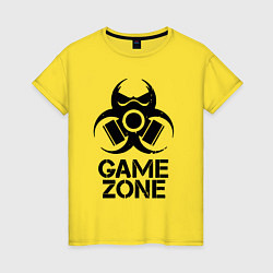 Футболка хлопковая женская Game zone, цвет: желтый