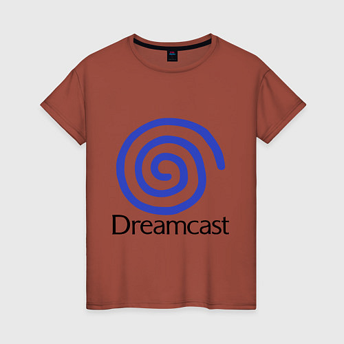 Женская футболка Sega dreamcast / Кирпичный – фото 1