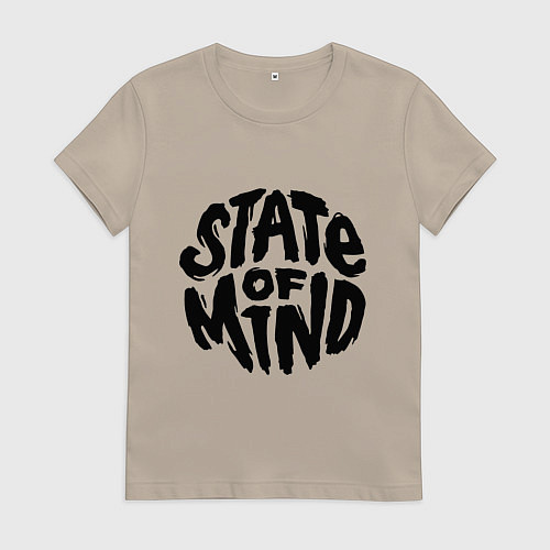 Женская футболка DNB состояние души / Миндальный – фото 1