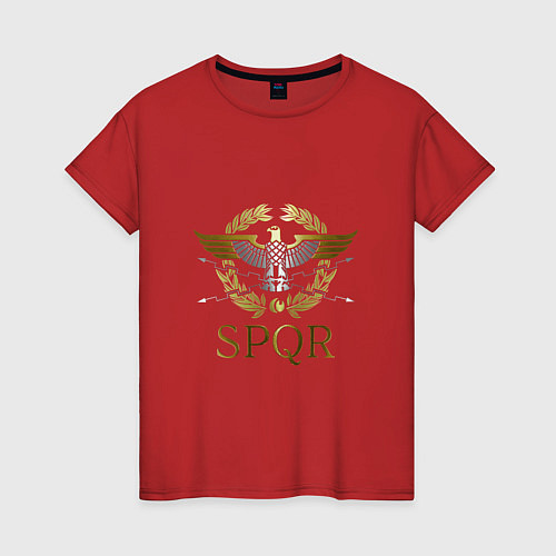 Женская футболка SPQR / Красный – фото 1
