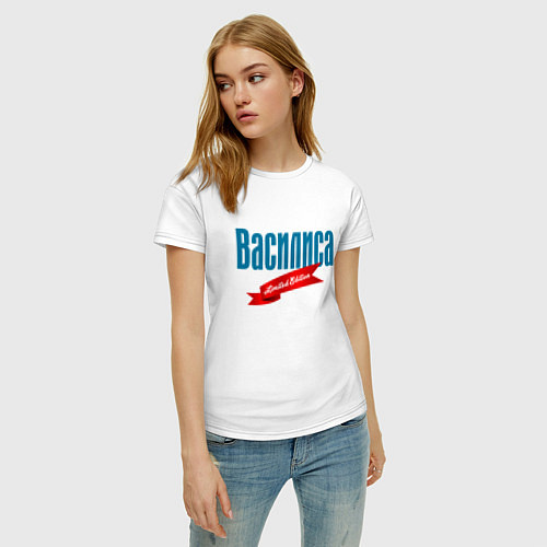 Женская футболка Василиса - limited edition / Белый – фото 3