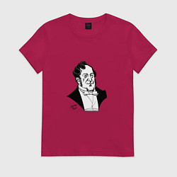 Футболка хлопковая женская Джоаккино Россини, цвет: маджента