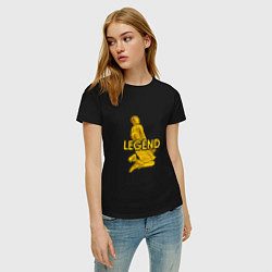Футболка хлопковая женская Kobe legend, цвет: черный — фото 2