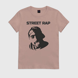 Футболка хлопковая женская Street style, цвет: пыльно-розовый