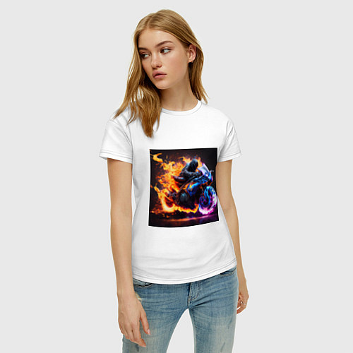 Женская футболка Огненный suzuki / Белый – фото 3