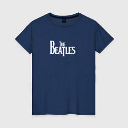 Футболка хлопковая женская The Beatles Let It Be, цвет: тёмно-синий