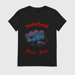 Футболка хлопковая женская Motorhead Iron Fist, цвет: черный