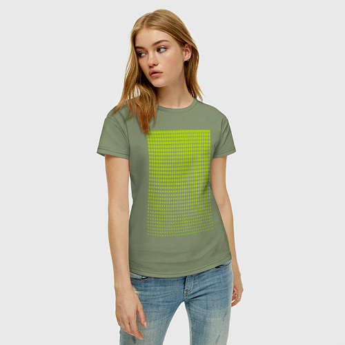 Женская футболка Лаймовый горох / Авокадо – фото 3