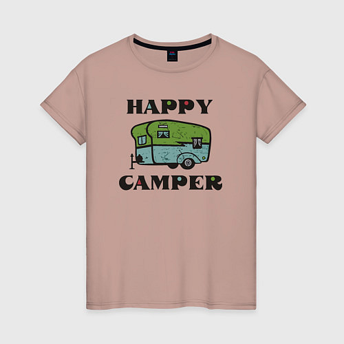 Женская футболка Camper / Пыльно-розовый – фото 1