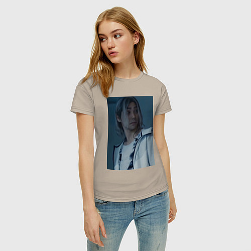 Женская футболка Алиса в пограничье Чишия / Миндальный – фото 3