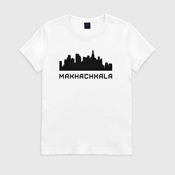 Футболка хлопковая женская Makhachkala, цвет: белый