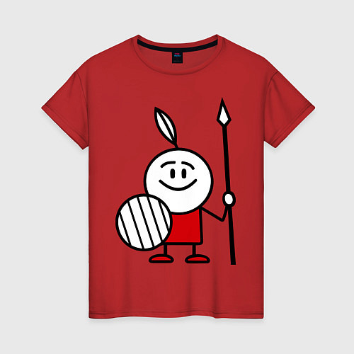 Женская футболка Туземец / Красный – фото 1