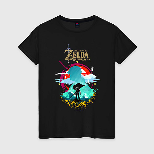 Женская футболка The Legend of Zelda - Link / Черный – фото 1