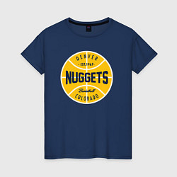 Футболка хлопковая женская Denver Nuggets 1967, цвет: тёмно-синий