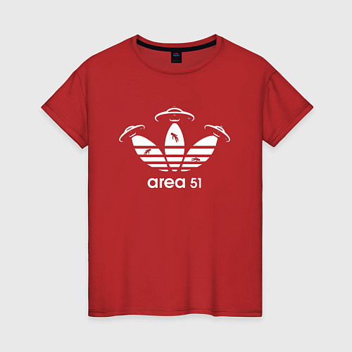 Женская футболка Area 51 / Красный – фото 1