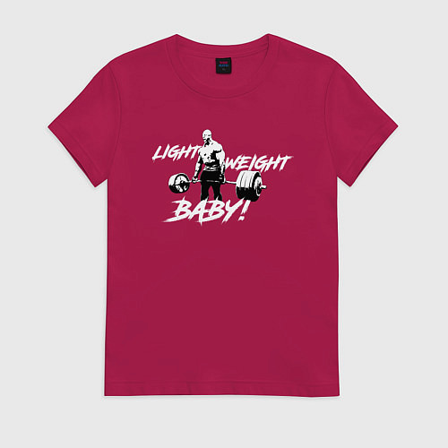 Женская футболка Yeah buddy light weight / Маджента – фото 1