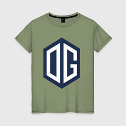 Футболка хлопковая женская OG logo, цвет: авокадо
