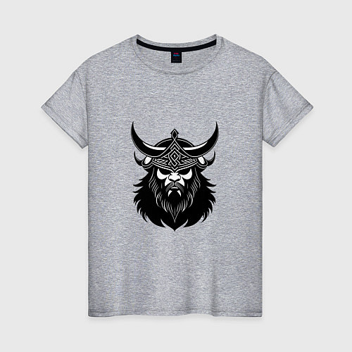 Женская футболка Воин викинг / Меланж – фото 1