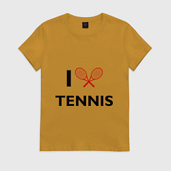 Женская футболка I Love Tennis