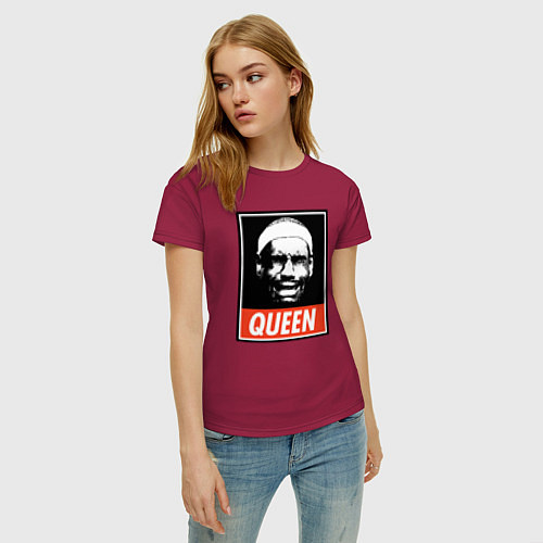 Женская футболка Lebron queen / Маджента – фото 3