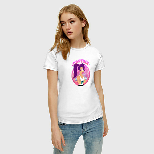 Женская футболка Futurama: Капитан Лила / Белый – фото 3