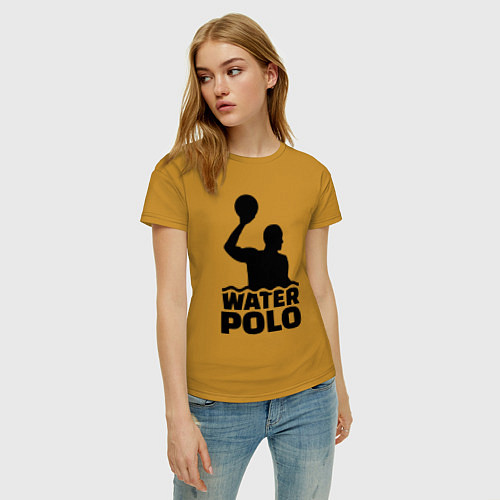 Женская футболка Водное поло / Горчичный – фото 3