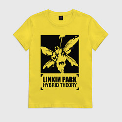 Футболка хлопковая женская LP Hybrid Theory, цвет: желтый