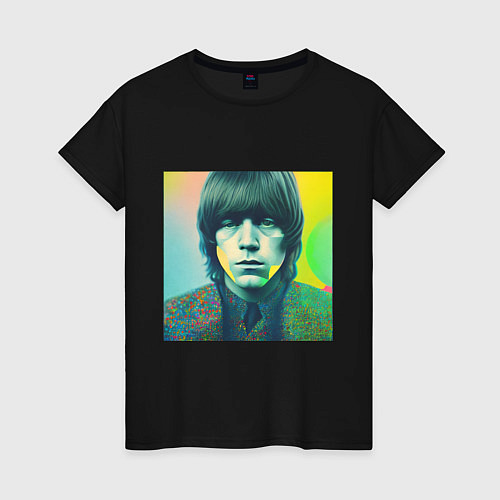 Женская футболка Brian Jones Pop Glitch Art / Черный – фото 1