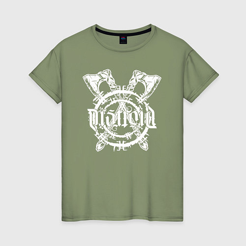 Женская футболка Логотип Distraid - Викинг / Авокадо – фото 1