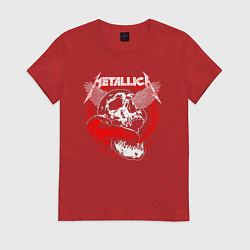 Футболка хлопковая женская Metallica The God that failed, цвет: красный