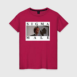 Футболка хлопковая женская Sigma Male, цвет: маджента