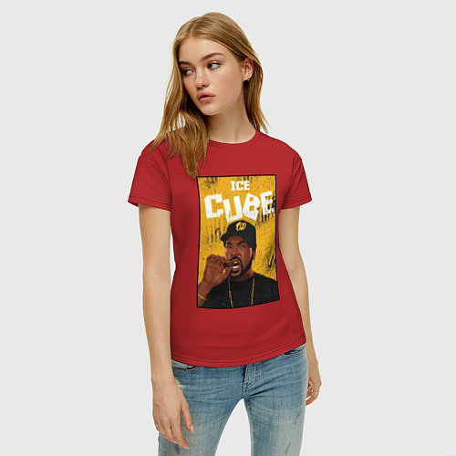 Женская футболка Ice Сube / Красный – фото 3