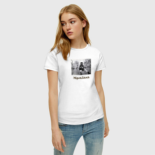 Женская футболка Элтон Джон в Кремле / Белый – фото 3