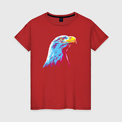 Футболка хлопковая женская Орел WPAP, цвет: красный